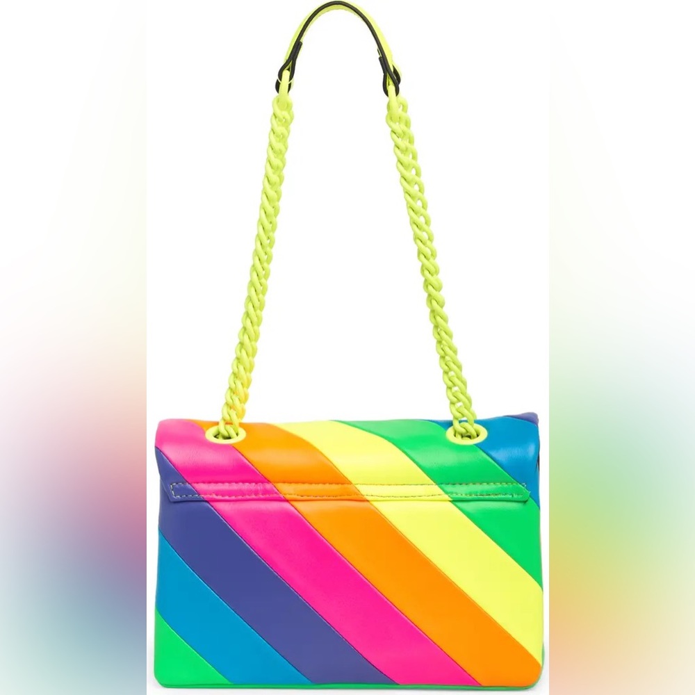 Kurt Geiger London Large Neon Leather Convertible Bag - Picture 7 of 8